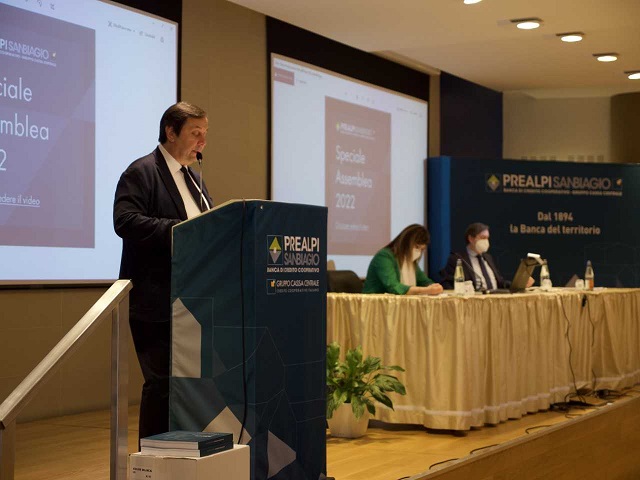 Banca Prealpi. Bilancio 2021, gestione prudente ed intensa attività a sostegno del territorio