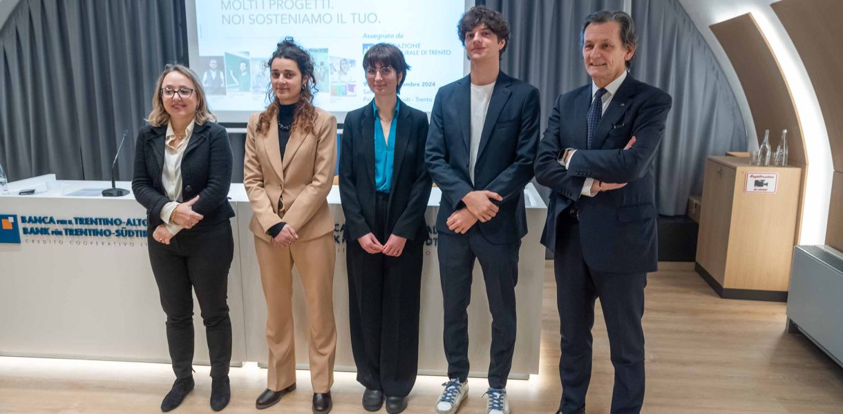 Fondazione Cassa Rurale di Trento. Assegnate tre borse di studio a giovani talentuosi