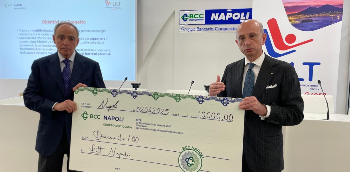 BCC Napoli. Donati 10mila euro per il progetto della Lega Italiana per la lotta contro i tumori