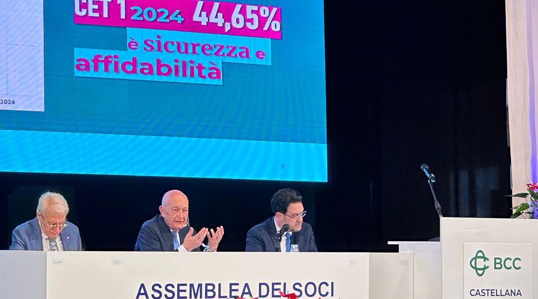 CRA Castellana Grotte. Nel 2024 erogati 80 milioni di crediti alle famiglie e alle Pmi